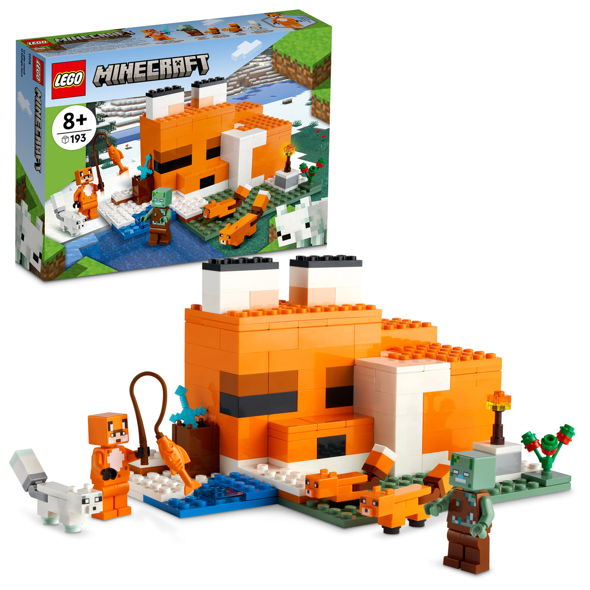 21178 LEGO® Minecraft™ - The Fox Lodge - 193 Pieces – Factory