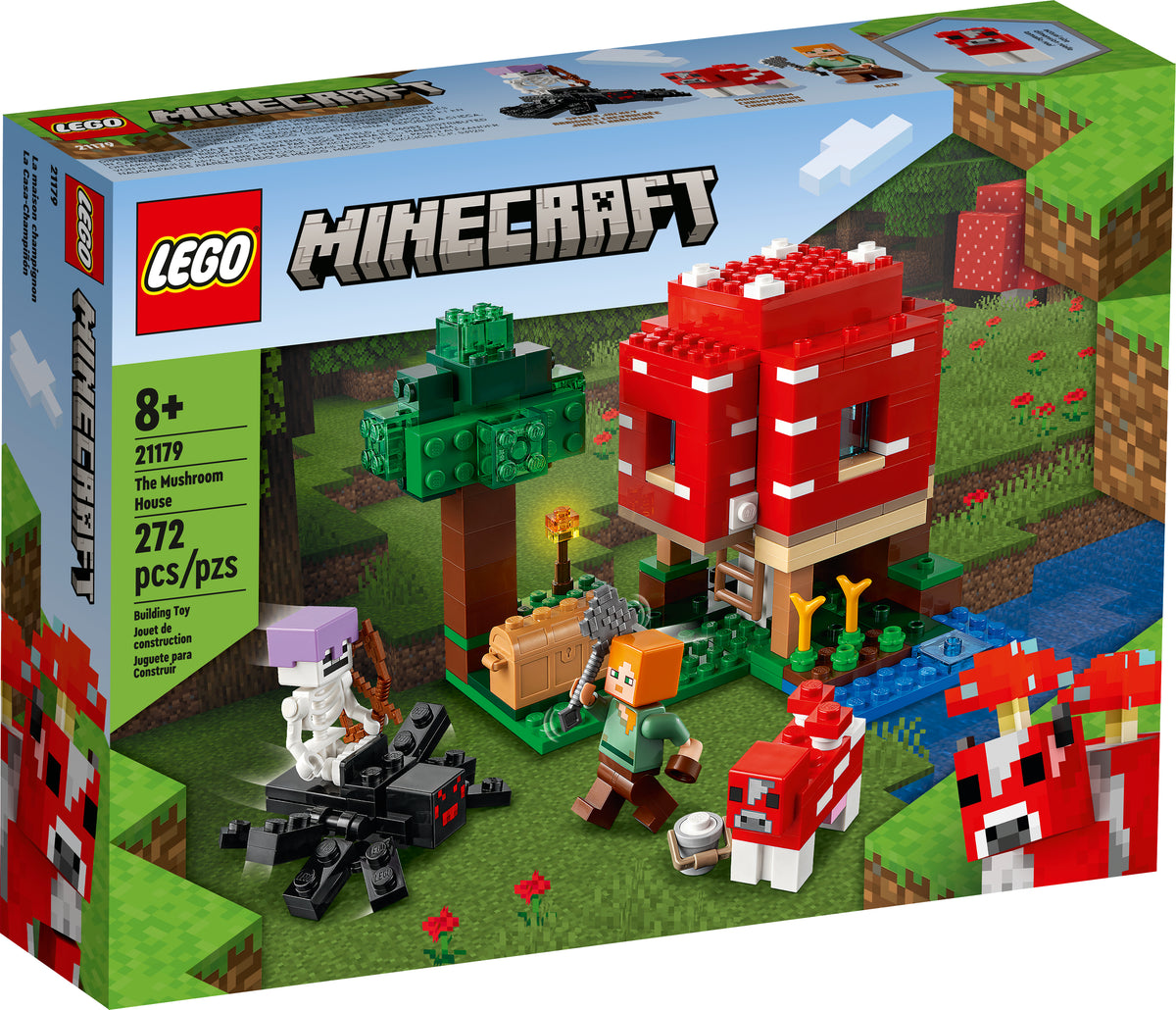21179 LEGO® Minecraft™ - The Mushroom House - 272 Pieces – Factory