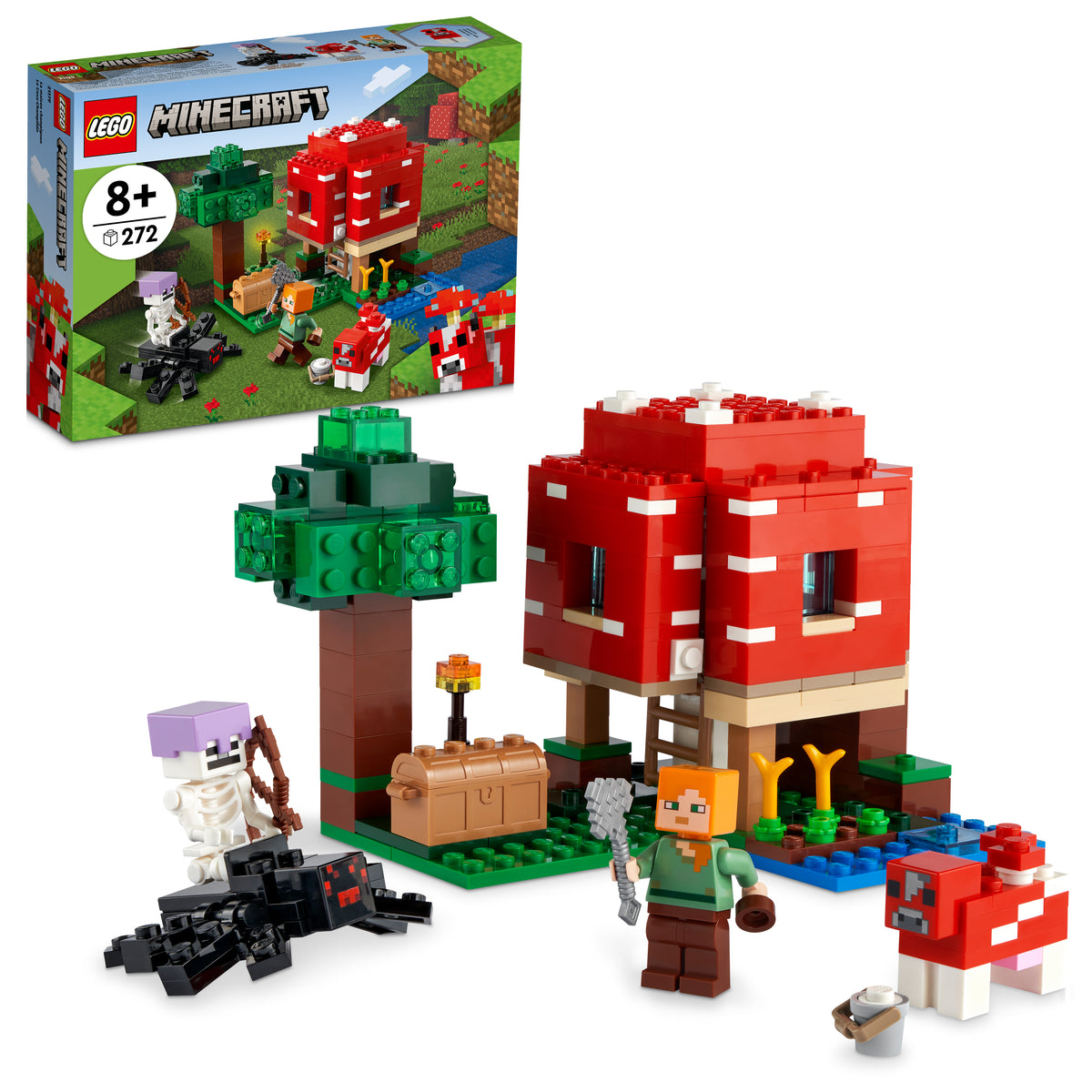 21179 LEGO® Minecraft™ - The Mushroom House - 272 Pieces – Factory