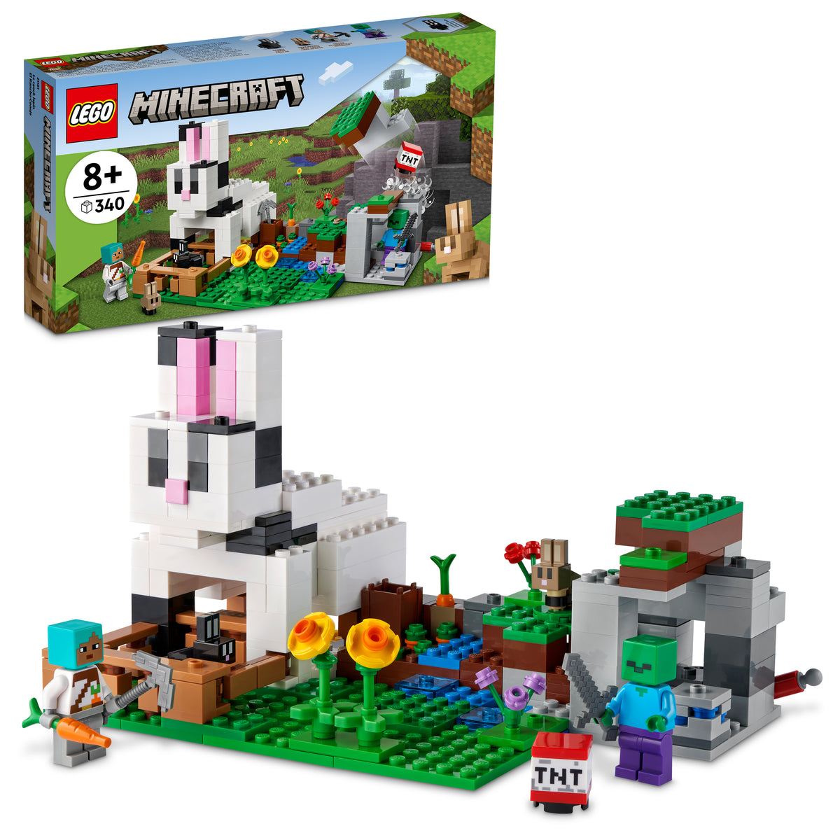 21181 LEGO® Minecraft™ - The Rabbit Ranch - 340 Pieces – Factory