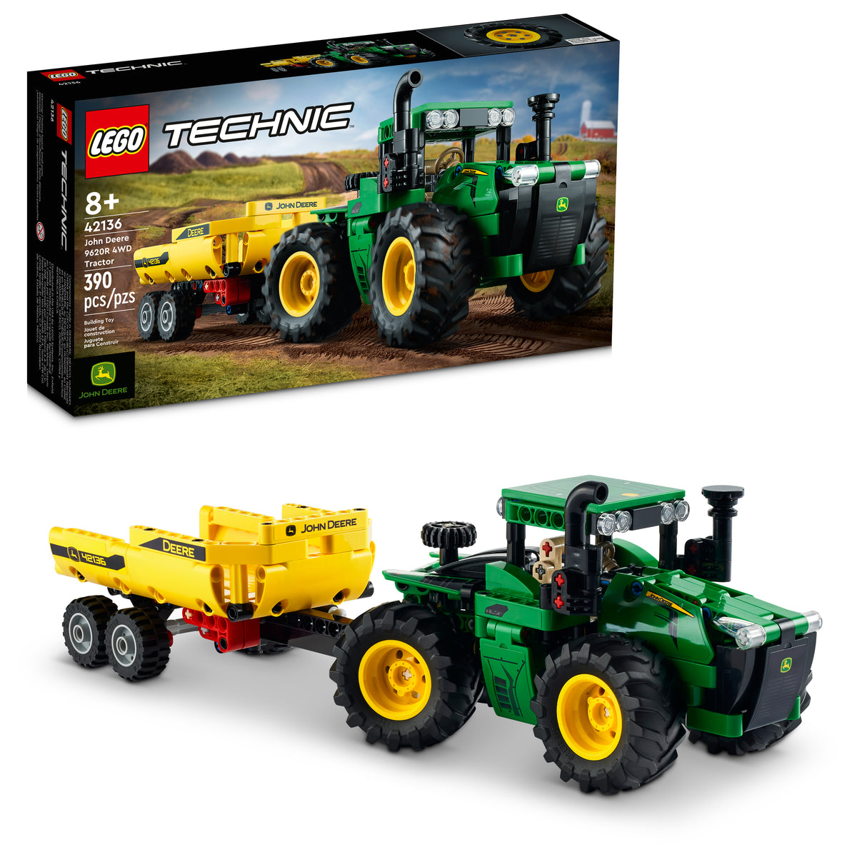 Kanauページ！ 42136 LEGO® Technic™ - John Deere 9620R 4WD Tractor - 390 Pieces