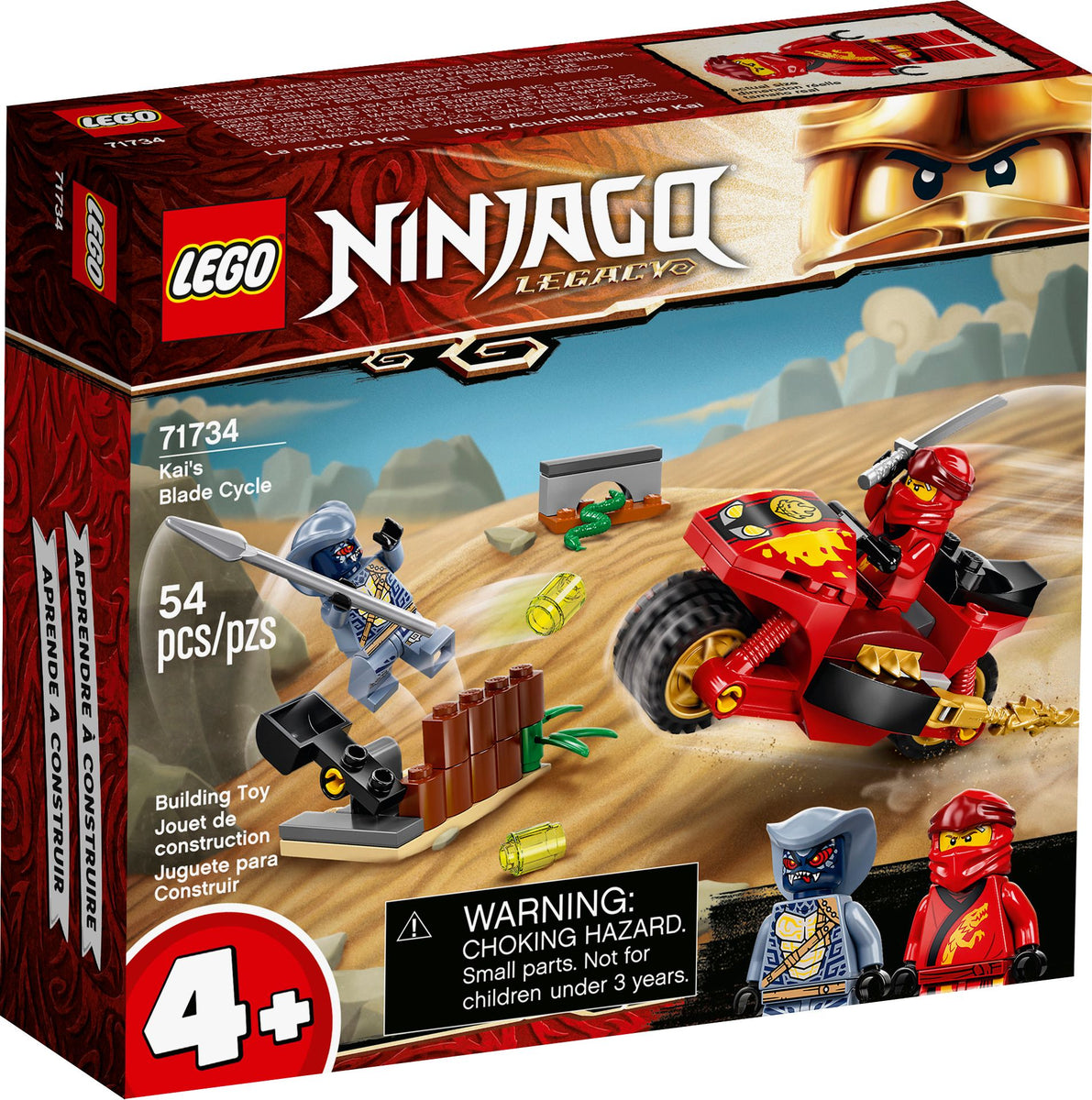 Daji 71734 LEGO® NINJAGO® - Kai's Blade Cycle - 54 Pieces – Factory