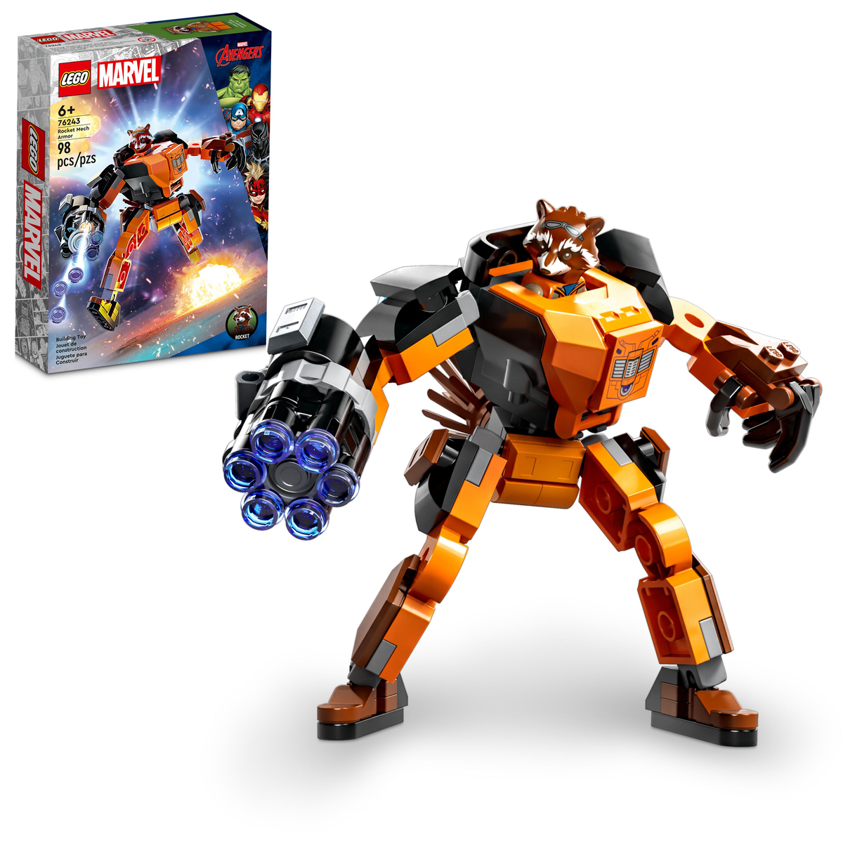 76243 LEGO® Marvel - Rocket Mech Armor - 98 Pieces – Factory Fresh