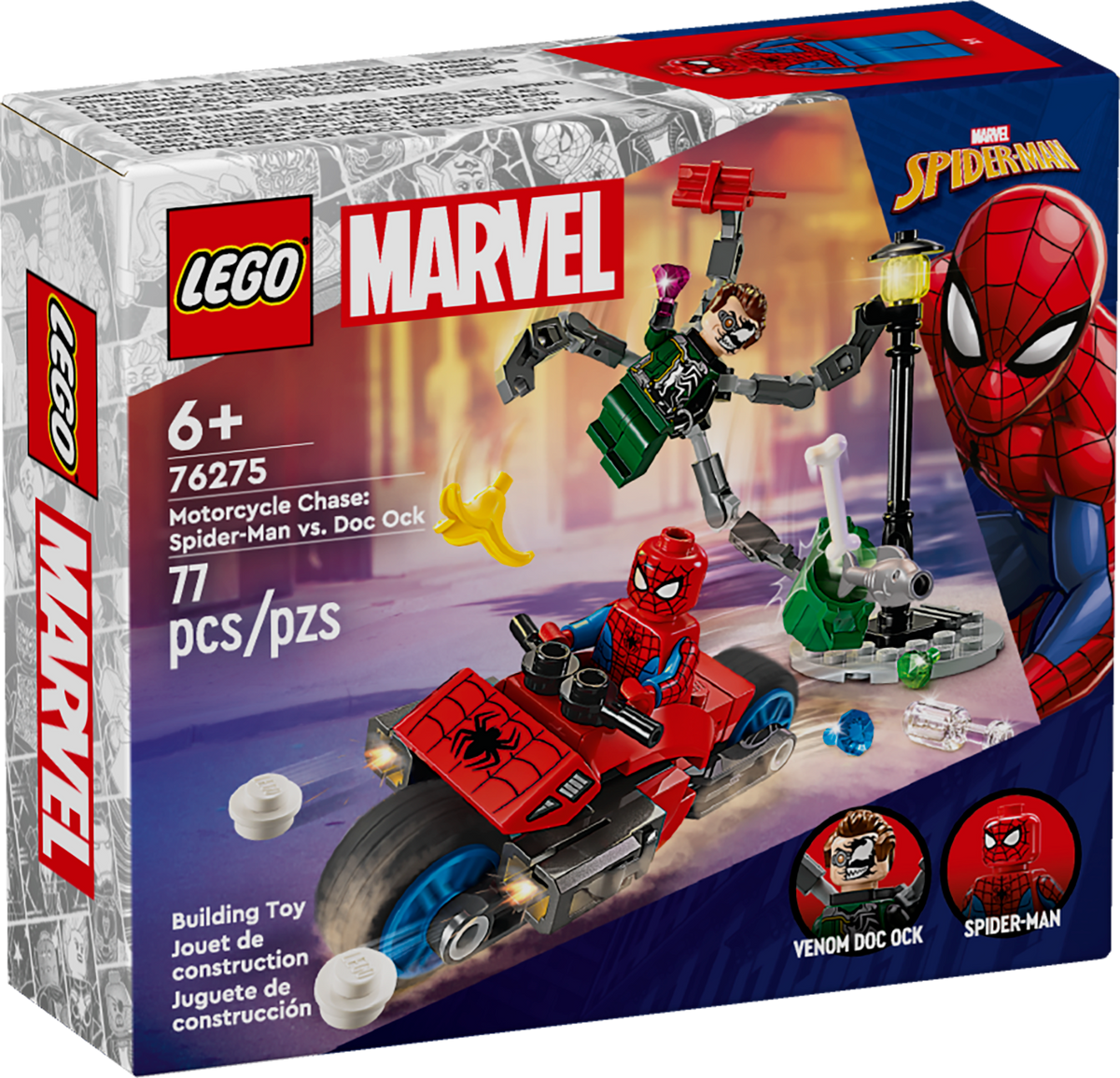 76275 LEGO® Marvel - Motorcycle Chase: Spider-Man vs. Doc Ock - 77 76275 LEGO® Marvel - Motorcycle Chase: Spider-Man vs. Doc Ock - 77