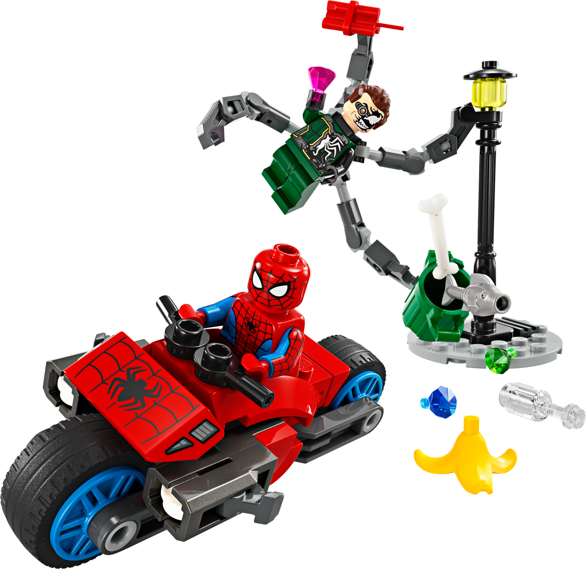76275 LEGO® Marvel - Motorcycle Chase: Spider-Man vs. Doc Ock - 77 76275 LEGO® Marvel - Motorcycle Chase: Spider-Man vs. Doc Ock - 77