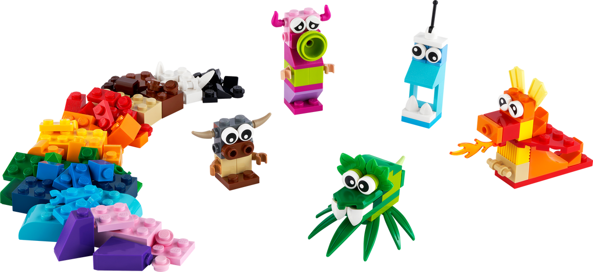 11017 LEGO® Classic - Creative Monsters - 140 Pieces – Factory