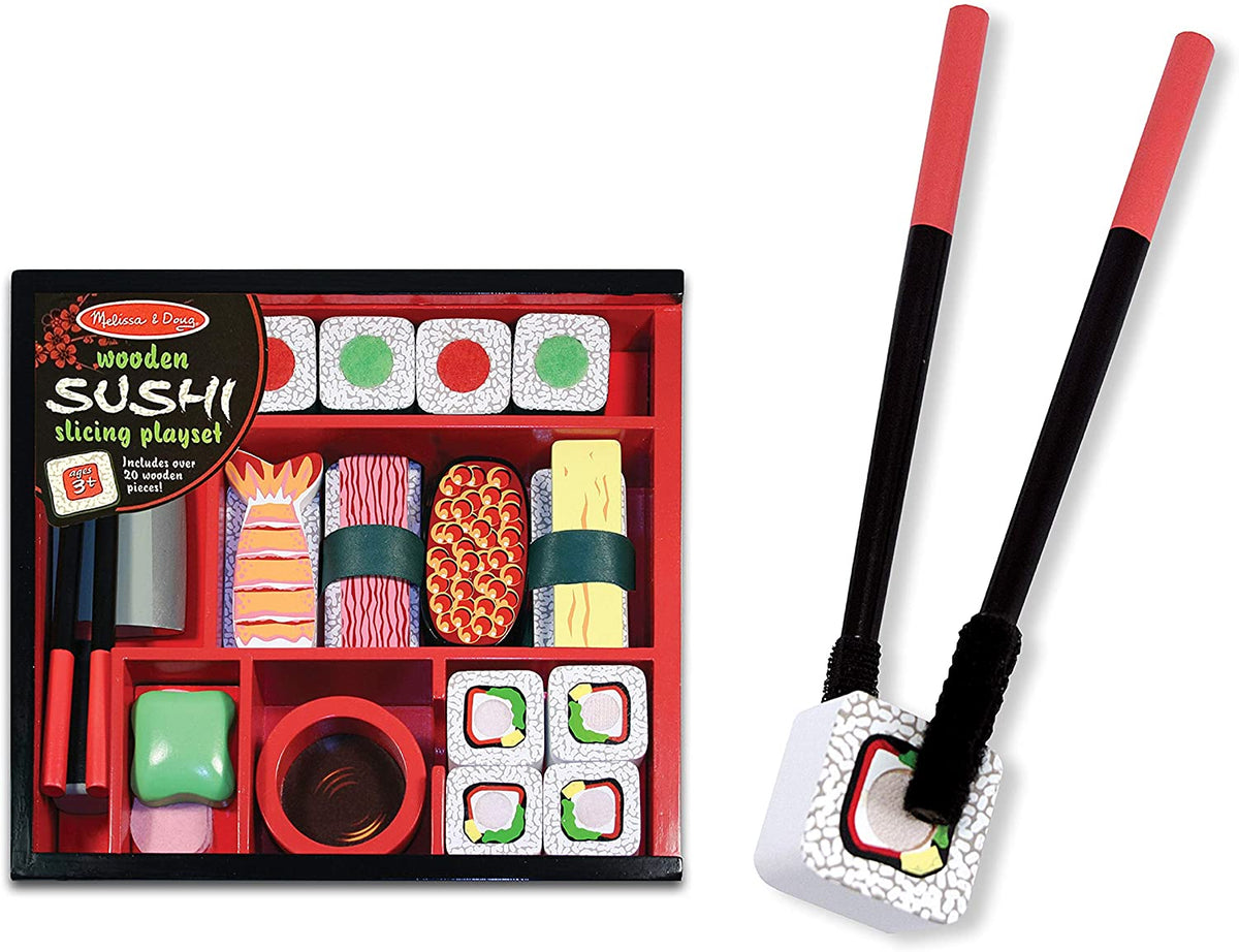 Melissa & Doug Sushi Slicing Play Set - Wooden Play Food – Factory
