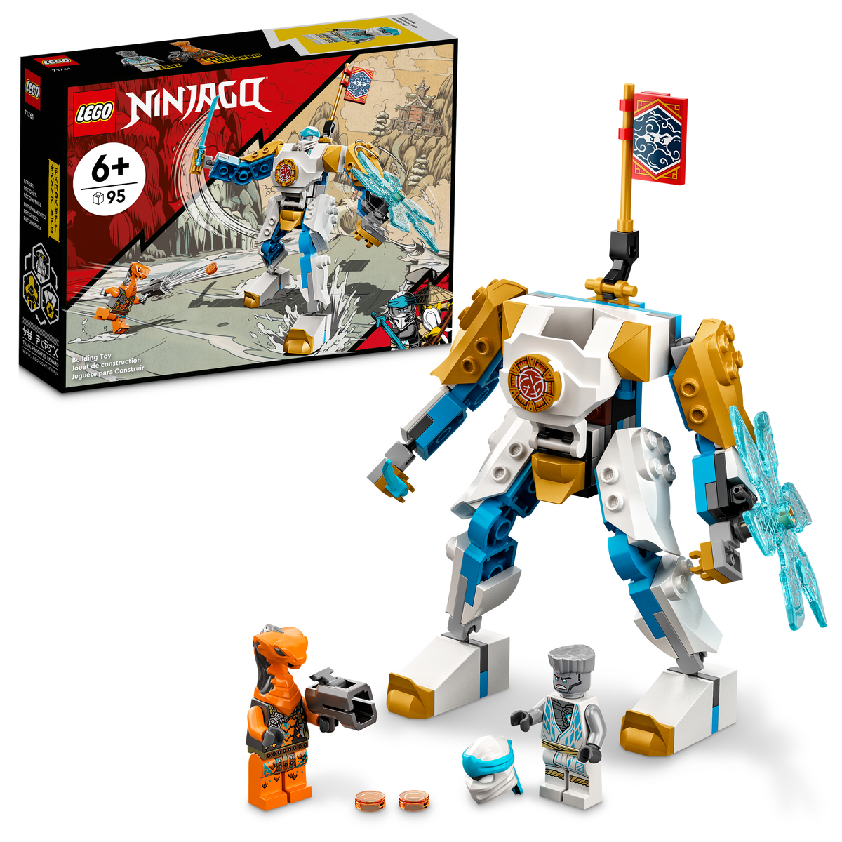 71761 LEGO® NINJAGO® - Zane's Power Up Mech EVO - 95 Pieces 71761 LEGO® NINJAGO® - Zane's Power Up Mech EVO - 95 Pieces