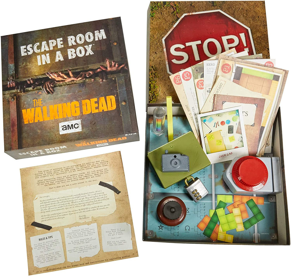 Mattel - Escape Room in a Box: The Walking Dead Board Game – Factory Fresh  Bricks