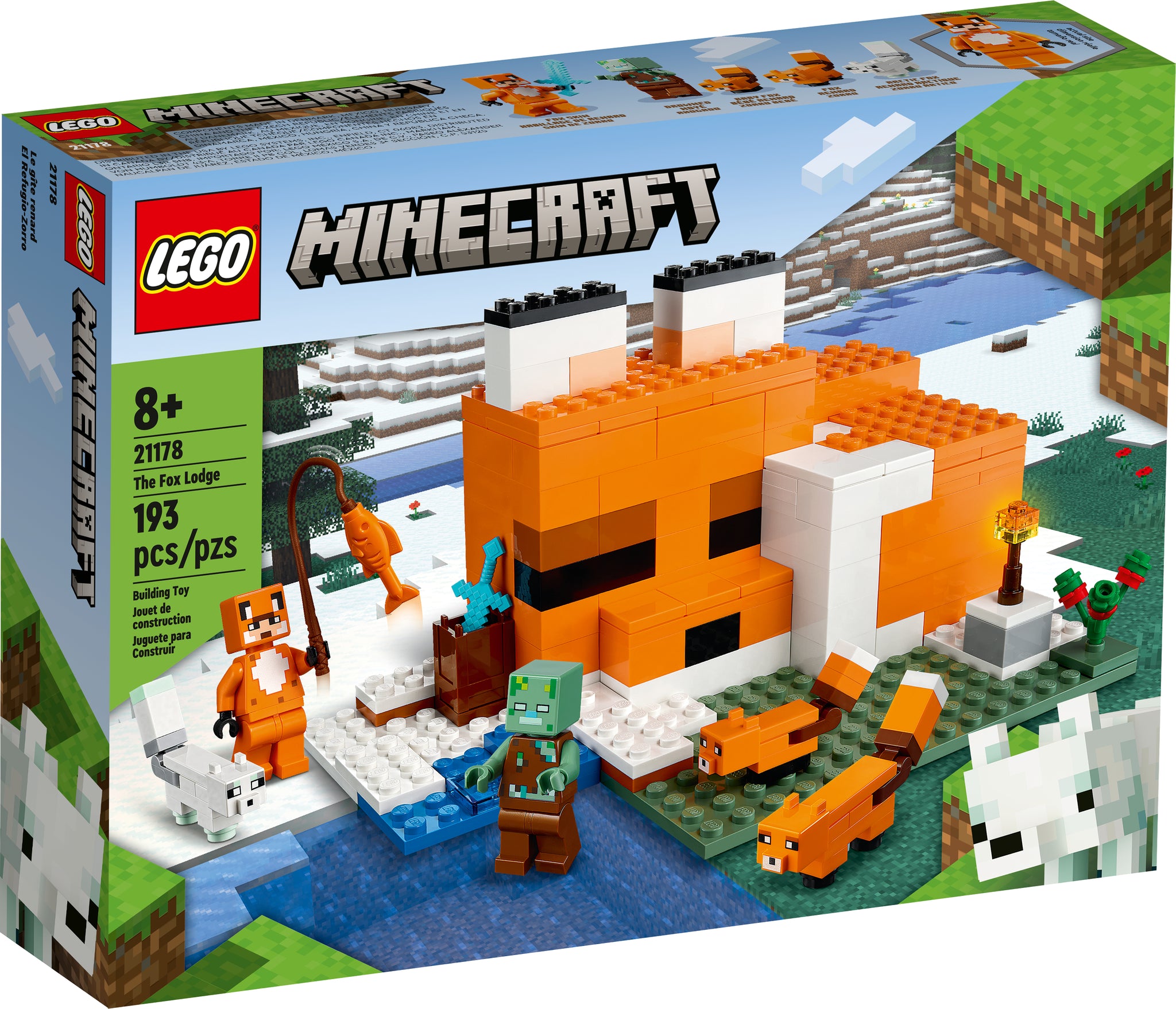 ミニ 21178 LEGO® Minecraft™ - The Fox Lodge - 193 Pieces – Factory