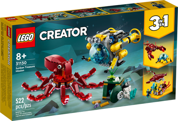 31130 LEGO® Creator 3in1 - Sunken Treasure Mission - 522 Pieces