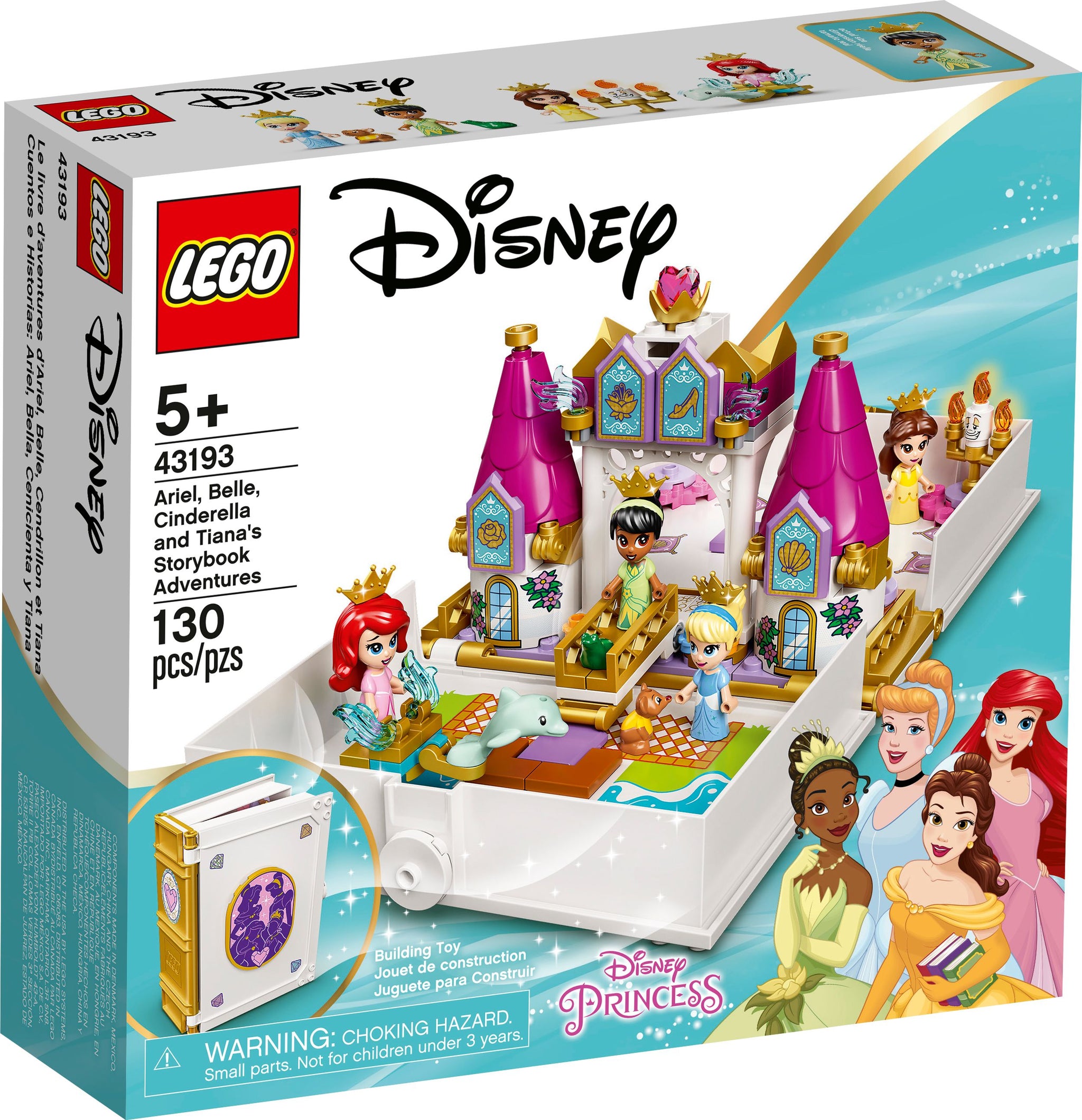 Disney100　シュリンクつき　４ボックス 43193 LEGO® Disney™ - Ariel, Belle, Cinderella and Tiana's