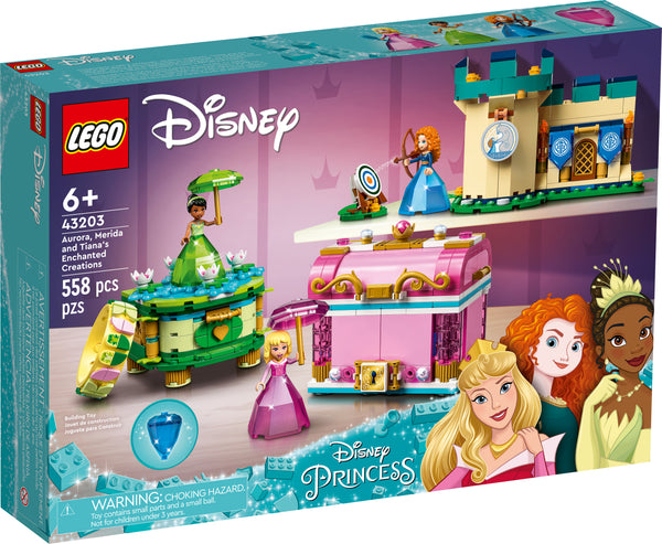 43203 LEGO® Disney™ - Aurora, Merida and Tiana’s Enchanted Creations - 558 Pieces