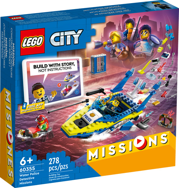 60355 LEGO® City - Water Police Detective Missions - 278 Pieces