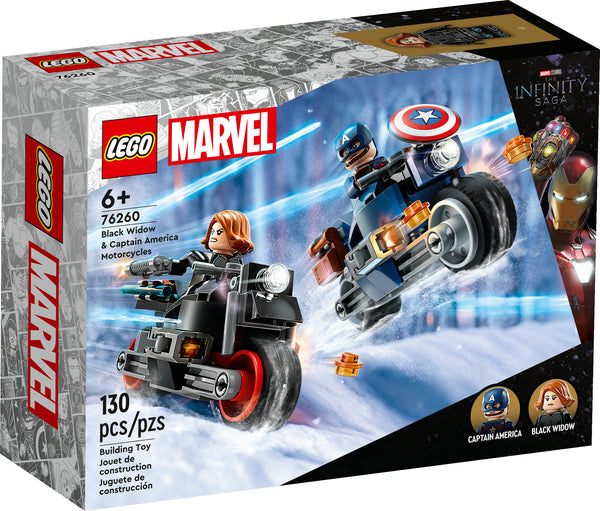 76260 LEGO® Marvel - Black Widow & Captain America Motorcycles - 130 Pieces