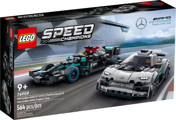 76909 LEGO® Speed Champions - Mercedes-AMG F1 W12 E Performance & Mercedes-AMG Project One - 564 Pieces