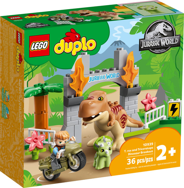 10939 LEGO® DUPLO®- T. rex and Triceratops Dinosaur Breakout #