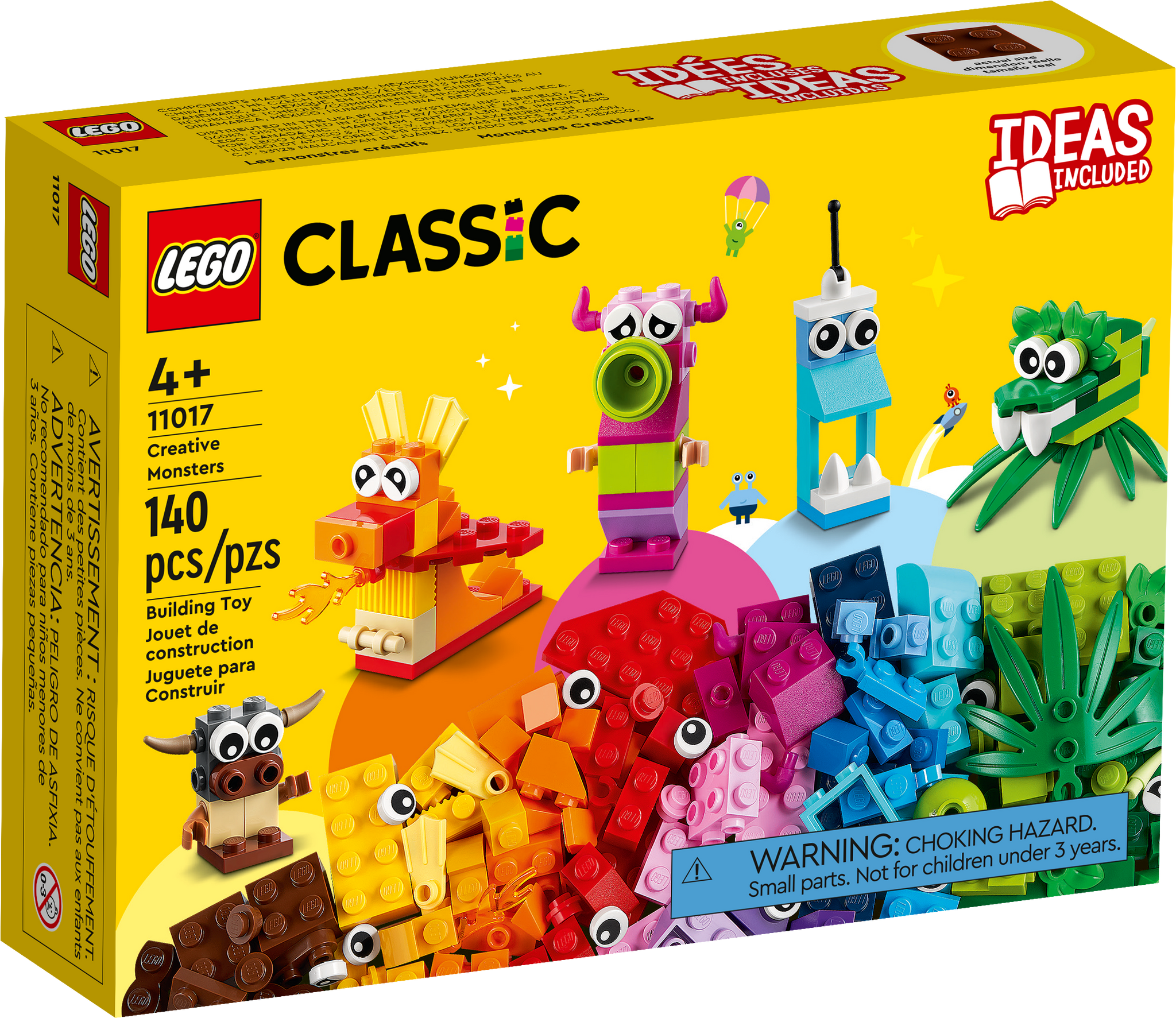 11017 LEGO® Classic - Creative Monsters - 140 Pieces – Factory