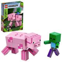 21157 LEGO® Minecraft™ - BigFig Pig with Baby Zombie #