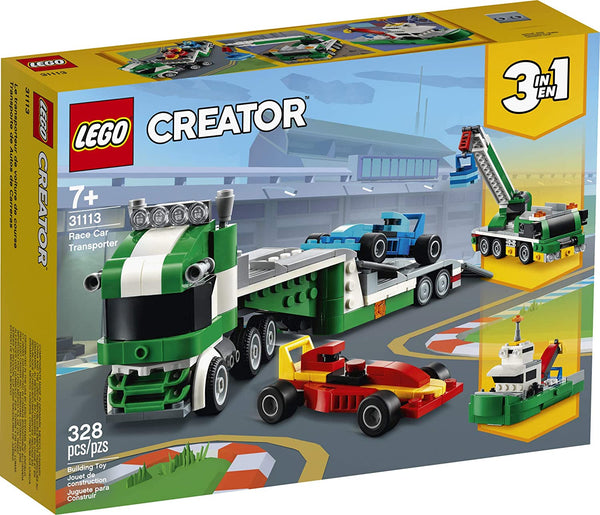 31113 LEGO® Creator 3in1 - Race Car Transporter - 328 Pieces